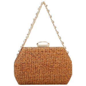 Simcat Straw Clutch Purses for Beach & Parties